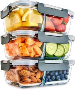 Salad glass container